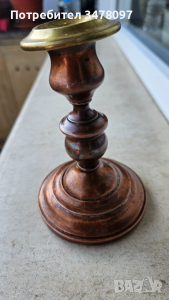 Античен свещник-NORBLIN & Co "PLATER" , снимка 1