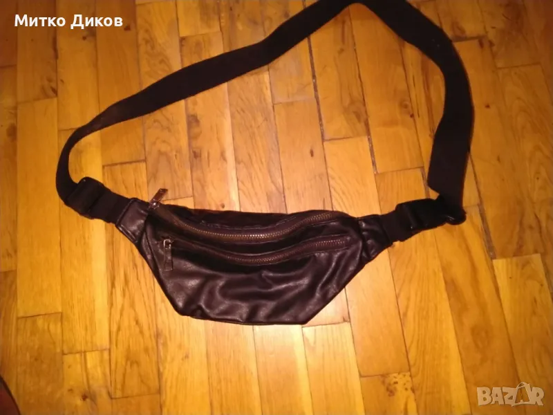 Чанта за кръста Sister Point маркова 29х12х9см естествена кожа отлична, снимка 1