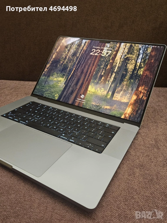 МНОГО ЗАПАЗЕН! MacBook Pro M2 16" 2023, 512 GB SSD, 16GB RAM + ПОДАРЪК, снимка 1