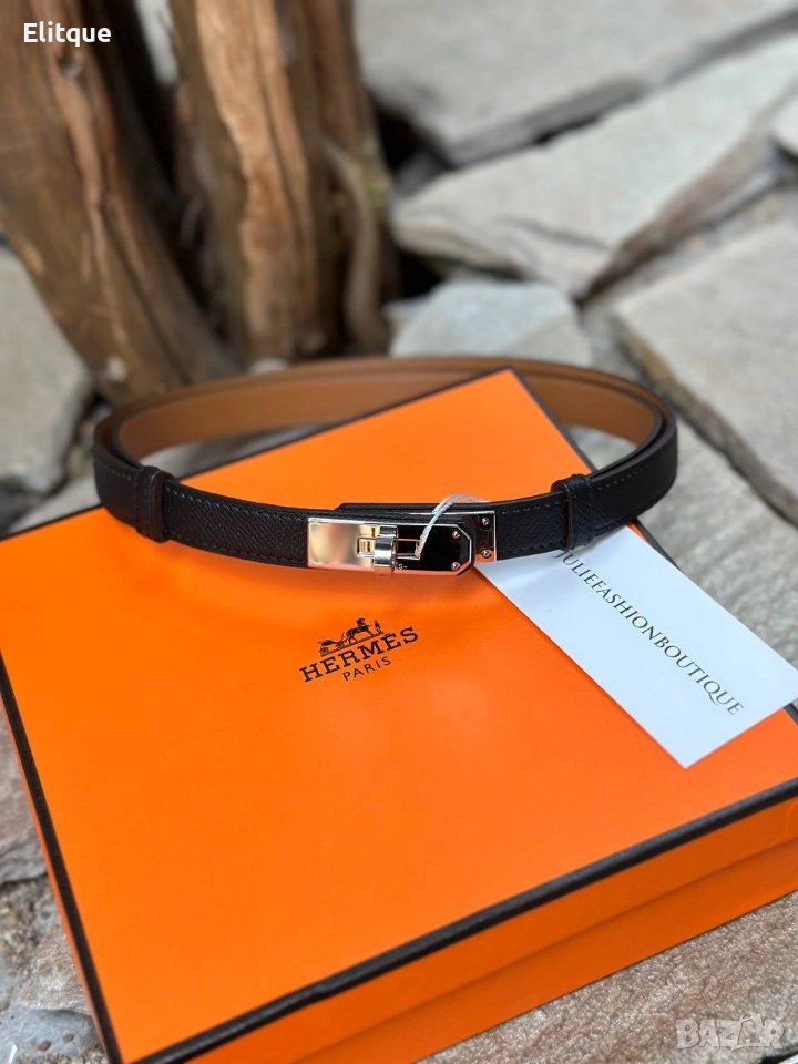 колан от естествена кожа в кутия,сертификат hermes , снимка 1