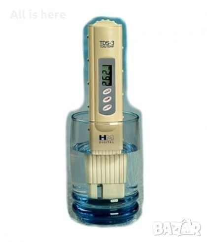TDS метър – за измерване на чистотата на водата, снимка 1