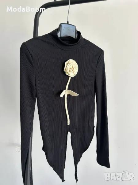 Черна дамска блуза, снимка 1