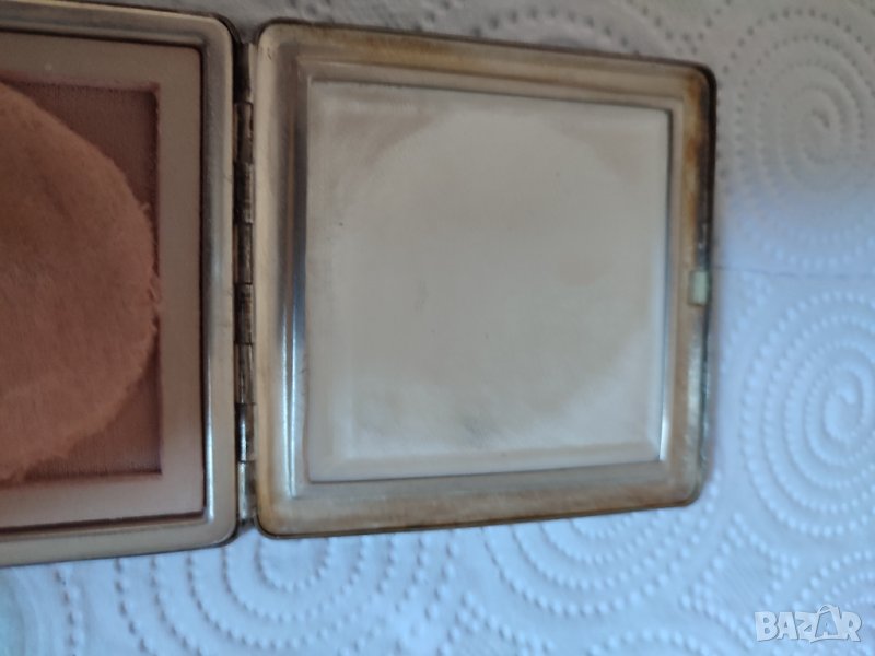 Стара внос холандия посребрена кутийка пудра вносна, снимка 1