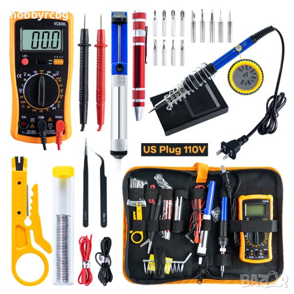 KT803 Пълен набор от инструменти за домашни ремонти на електроника, снимка 1