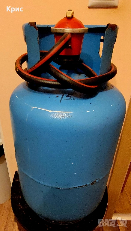 Битова газова бутилка с два редицира, снимка 1