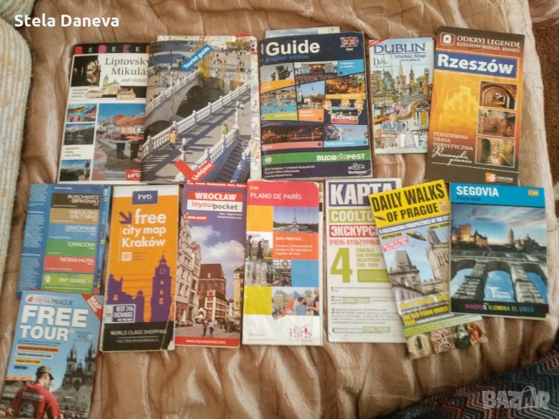 Туристически карти и гайдове от различни Европейски градове, снимка 1