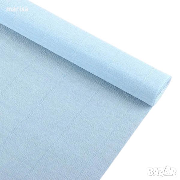 Креп хартия Бебешко синьо 50 cm х 2,50 m – 140 g Код: 00992-1/959, снимка 1