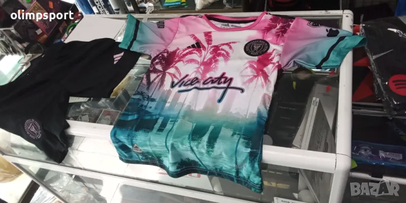 футболен екип Miami  Messi нов тениска и шорти размер за дете с ръст 128-134см, 164-176см, снимка 1