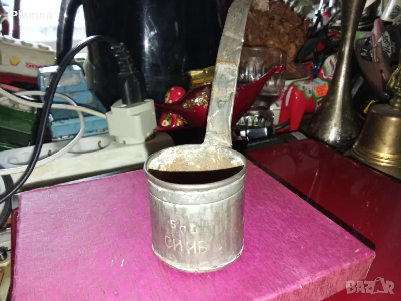 Оловна мярка за алкохол 50 милилитра , снимка 1