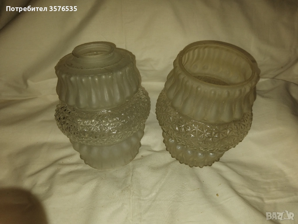 Продавам стъклени абажури за полилеи, снимка 1