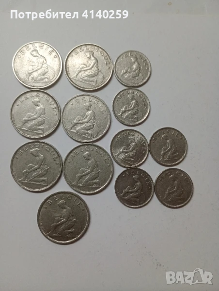 Белгия монета 1 франк 1922 г , снимка 1