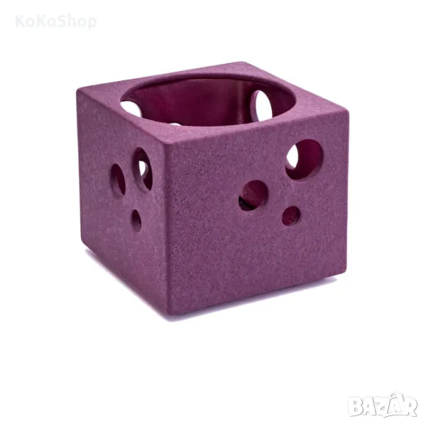 Кашпа за орхидея-14х14 см./лилава кашпа за орхидея/керамична кашпа за орхидея, снимка 1