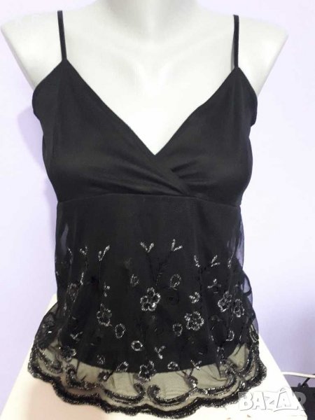 Официален топ с мъниста ,,VERO MODA" р-р S, снимка 1