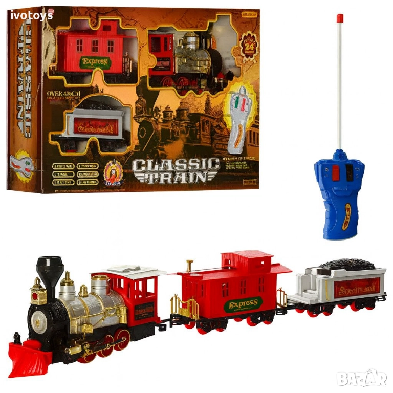 Детски влак с релси и дистанционно управление - Код 5685, снимка 1