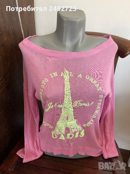 Блуза, туника, розово, Париж, снимка 1
