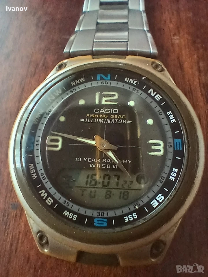 Мъжки часовник Casio AW-82 Fishing Gear (Модул 3768) – за части, снимка 1