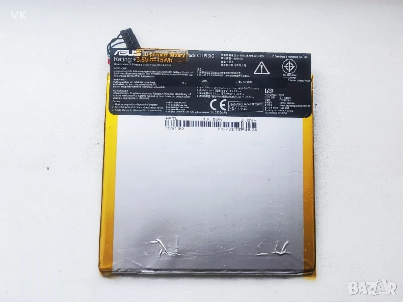 Литиево-полимерна батерия ASUS 15 W/h, снимка 1