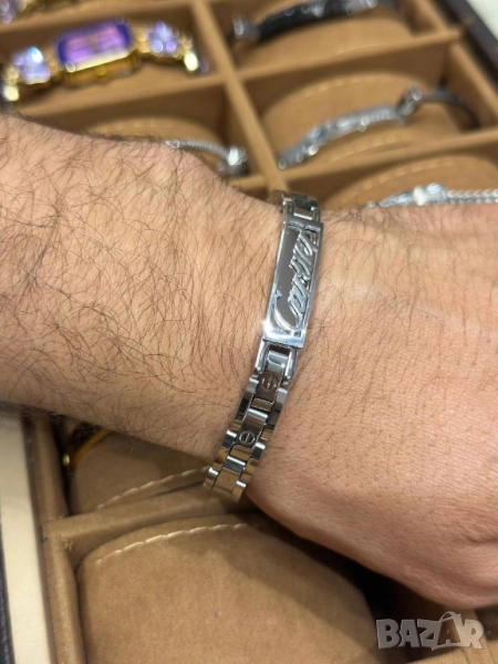висококачествени мъжки гривни от неръждаема стомана rolex versace cartier , снимка 1