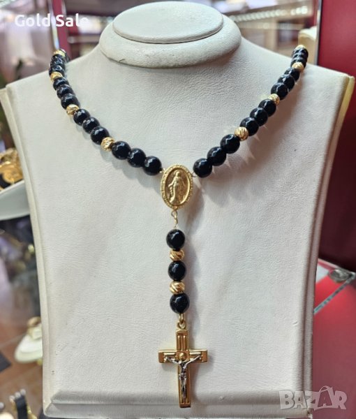 Броеница с златни топчета и мъниста, снимка 1