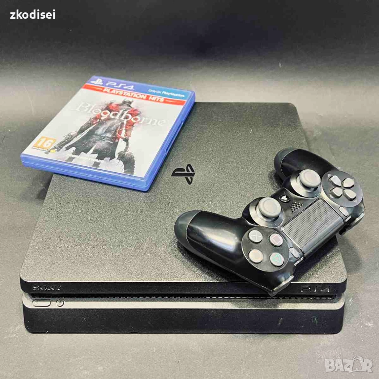 Конзола SONY - PS4 SLIM с 1бр. джойстик и 1бр. игра, снимка 1