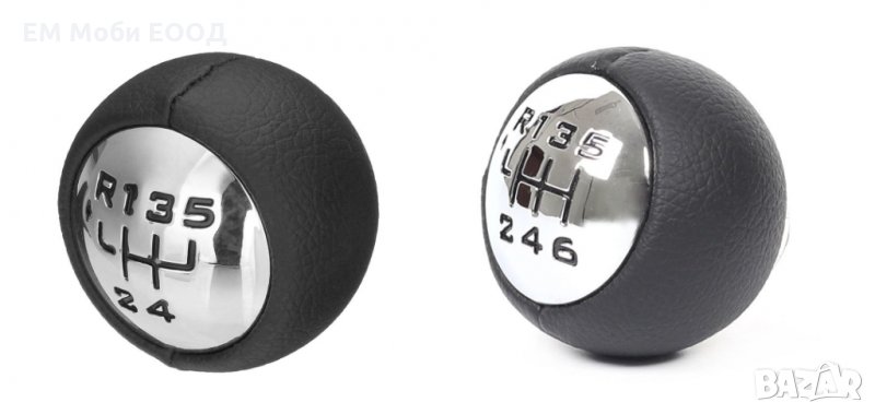 Кожена Топка Скоростен Лост PEUGEOT Пежо 307/308 CITROEN Ситроен 5/6 скорости, снимка 1