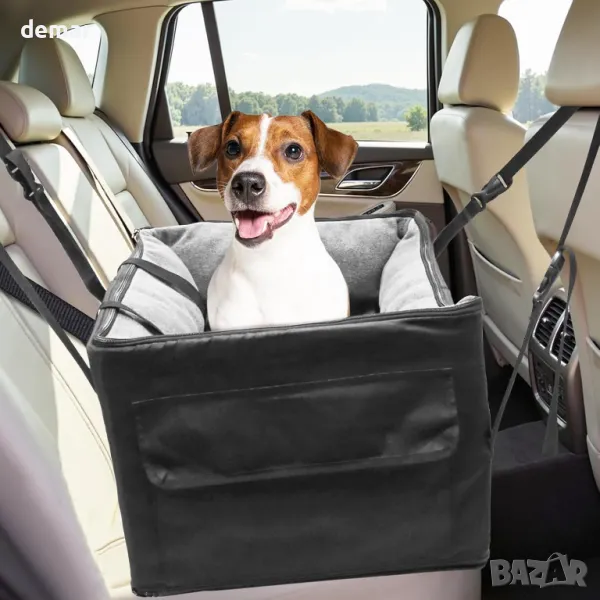 Столче за кола за малки кучета, изключително стабилно столче за домашни любимци под 15 кг, снимка 1