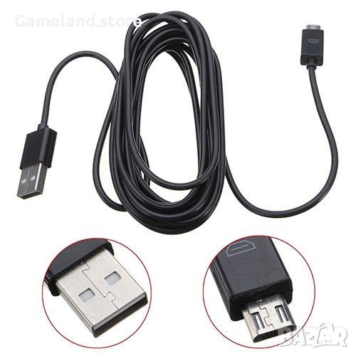 3м кабел - зареждане на PS4 / XBOX ONE зареждане - 60004, снимка 1