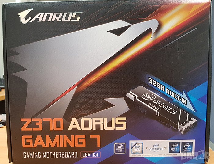 GIGABYTE AORUS Z370 Gaming 7 RGB Fusion LGA1151, снимка 1