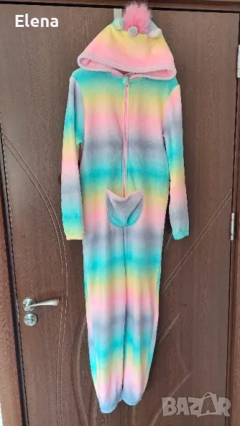 Гащеризон ватиран за дома за момиче Единорог H&M 134-140 р , снимка 1