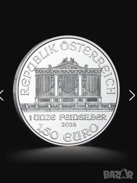 1 унция сребърна монета Кленов лист , снимка 1