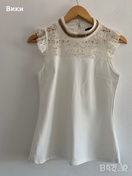 Красива дамска блуза с дантела, снимка 1