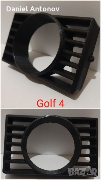 VW Golf 3 4 5 стойка за уред буустметър измервателен духалка парно 52мм boostmeter Голф, снимка 1