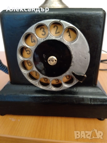 Български ретро телефон, снимка 2 - Антикварни и старинни предмети - 52412498