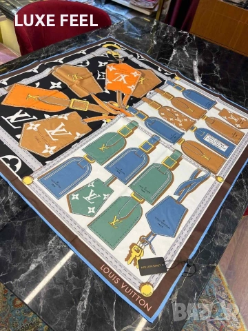 Дамски Шалове - Коприна ⚜️ Louis Vuitton , снимка 12 - Шалове - 53021273