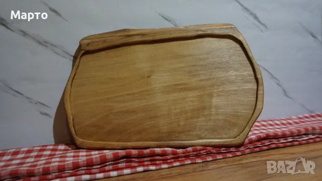 Дъска-поднос ръчна изработка орех