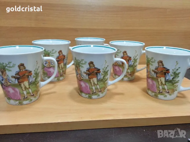 Стар полски порцелан чаши за чай , снимка 12 - Антикварни и старинни предмети - 49691225