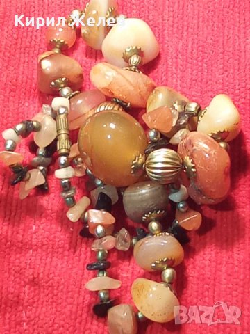 СКЪПОЦЕННО КОЛИЕ - ХАЛЦЕДОН МАЙСТОРСКА ЮВЕЛИРНА СТАРА ИЗРАБОТКА 20270, снимка 9 - Колиета, медальони, синджири - 33423157