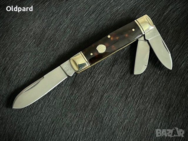 Колекционерски джобен сгъваем нож с три остриета RR Whittler Tortoise. (RR2435), снимка 4 - Ножове - 44274948