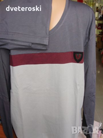 Мъжка пижама с дълъг ръкав 2ХЛ, снимка 14 - Бельо - 23116618