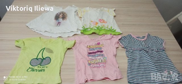 лот бебешки тениски, снимка 2 - Бебешки блузки - 36804148