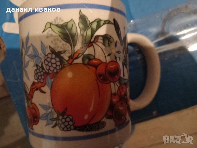 чаша с мотив плодове , снимка 1 - Чаши - 44928972