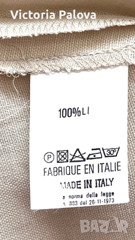 Елегантна ленена блуза/топ без ръкави L’EQUIPE PLUS Италия, снимка 12 - Корсети, бюстиета, топове - 53978957