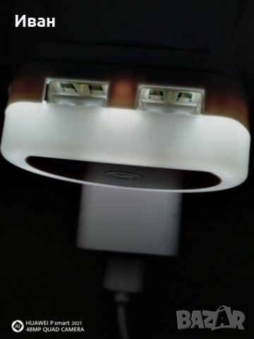 ПРОМО 2 в 1 Качественна ЛЕД лампа и зарядно с 2 УСБ USB изхода за смартфон таблет , снимка 6 - Оригинални зарядни - 30678605