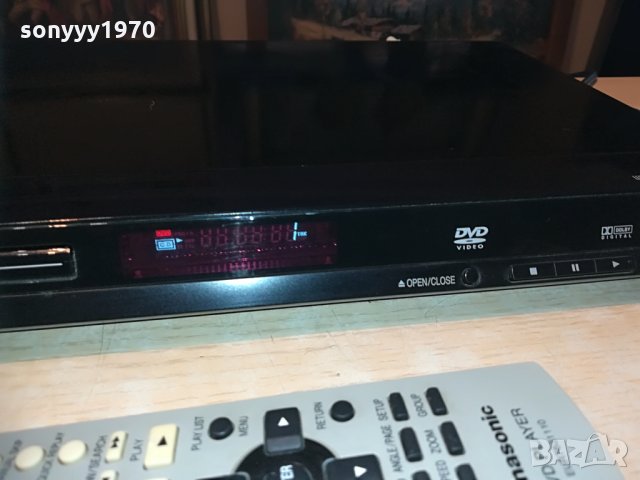 panasonic dvd-s295 dvd/cd+remote control, снимка 7 - Плейъри, домашно кино, прожектори - 29110319