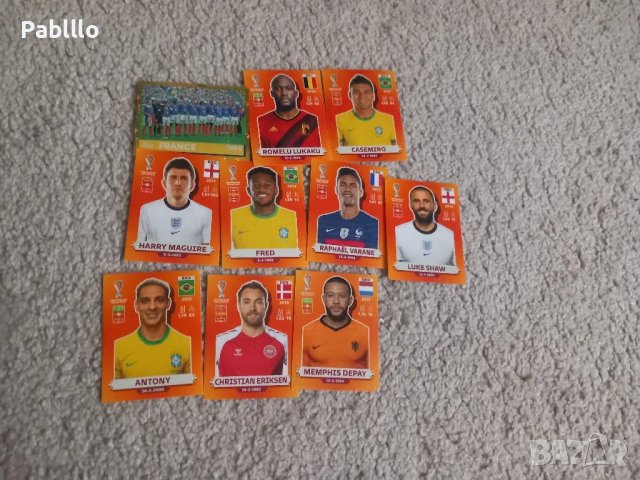 лот от 10 стикера на световното 2022