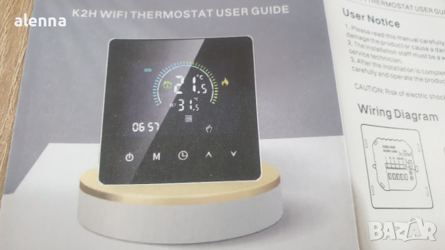 Смарт Стаен Термостат Smart Wifi Termostat Tuya WIFI - K2RH3A, снимка 6 - Друга електроника - 44679137