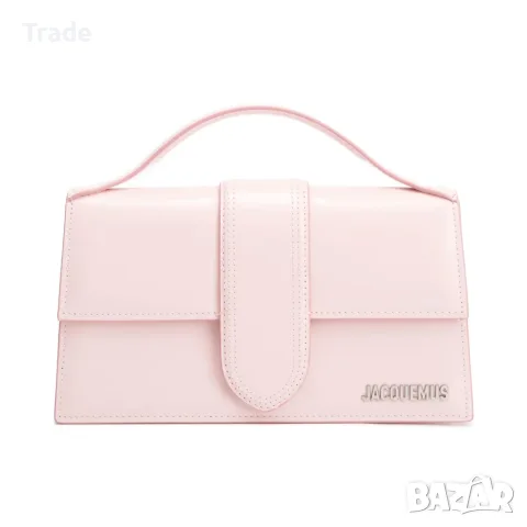 Оригинална кожена чанта Jacquemus Le Grand Bambino Pink