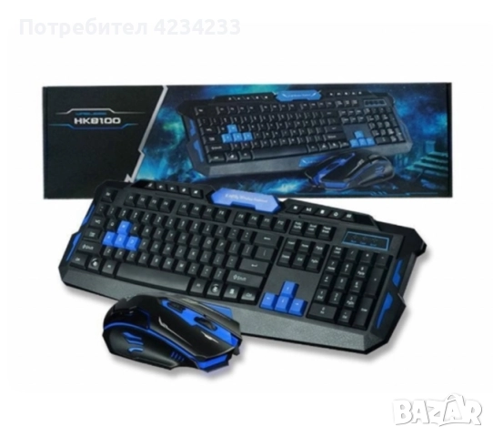 безжична клавиатура и мишка , снимка 2 - Клавиатури и мишки - 52909150
