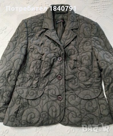 Яке/сако – зелено/каки, вталено, XL /44-46 , снимка 4 - Якета - 34450918