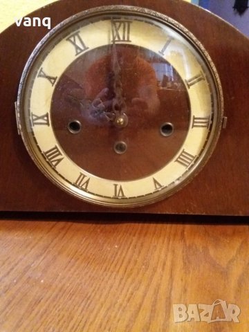 Старинен немски каминен часовник.красив работещ, снимка 2 - Антикварни и старинни предмети - 31234307